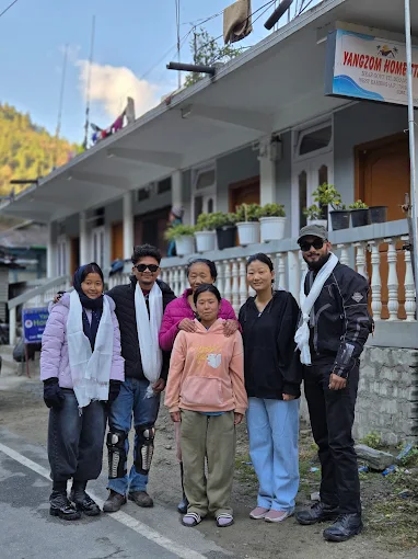 Exterior view of Yangzom Homestay Near ITI Dirang with signboard